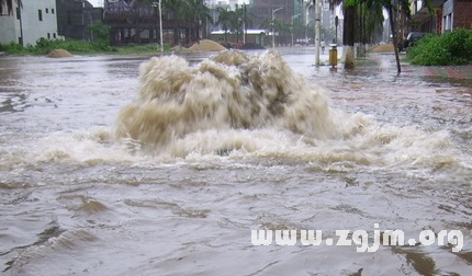 夢見洪水倒流