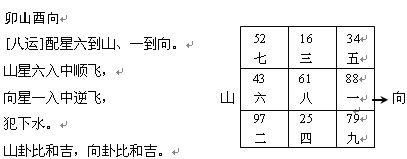 趙氏風水核心技術資料：二、八運挨星圖入門詳解_風水知識