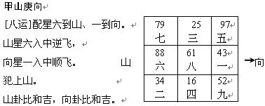 趙氏風水核心技術資料：二、八運挨星圖入門詳解_風水知識