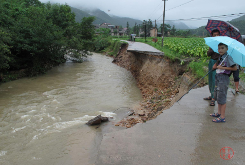 夢見洪水沖斷路