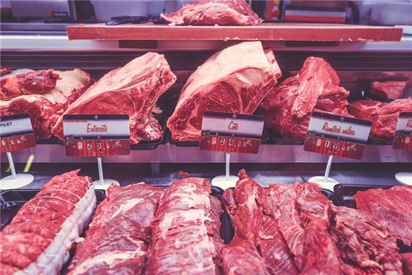 女人夢見買生牛肉_周公解夢