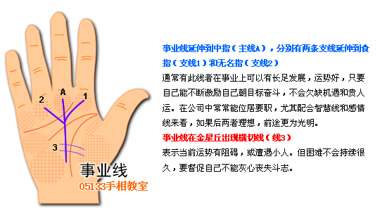 手相 事業線圖解 手相圖解事業線_看相大全