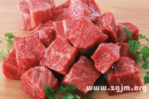 夢見肉 吃肉