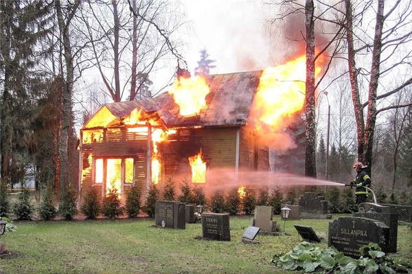 夢見自己房子著火是啥預兆_周公解夢