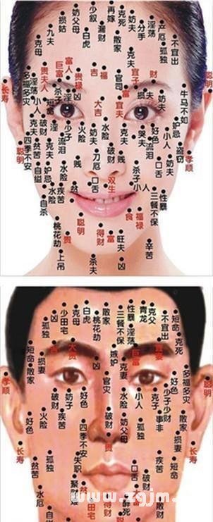 耳朵長痣面相圖