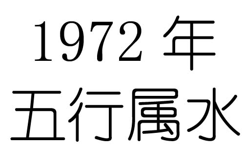 1972年五行屬什麼？1972年出生是什麼命？