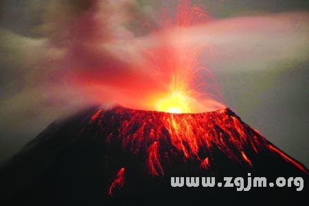 夢見火山噴發