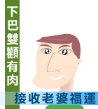 下巴雙顴有肉接收老婆福運