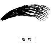 眉散