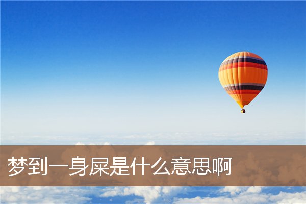 夢到一身屎是什麼意思啊_周公解夢