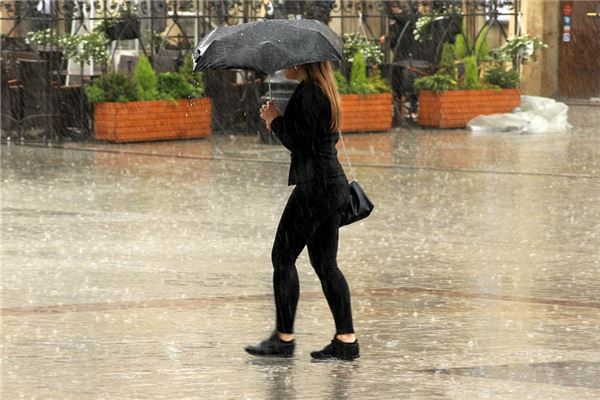 夢見下好大雨_周公解夢