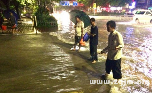 夢見大雨大水