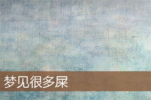夢見很多屎_周公解夢