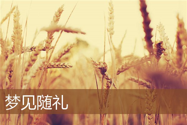 夢見隨禮_周公解夢