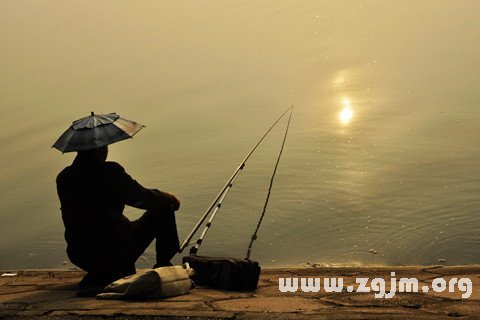 夢見釣魚者 釣魚的人