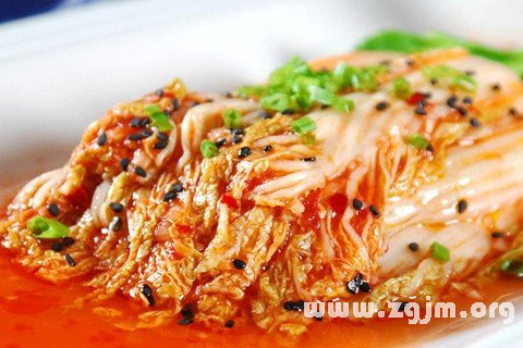 夢見吃泡菜