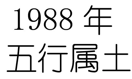 1988年五行屬什麼？1988年出生是什麼命？