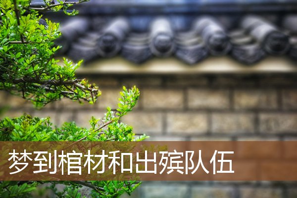 夢到棺材和出殯隊伍_周公解夢