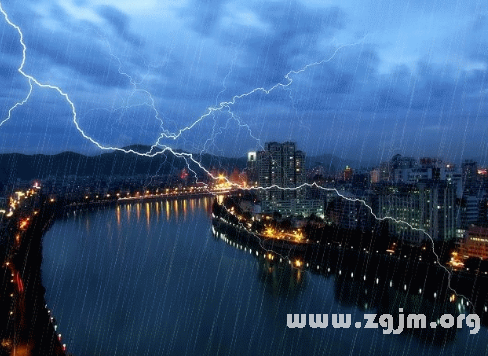 夢見雷雨閃電