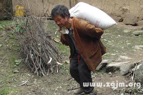 夢見背糧食