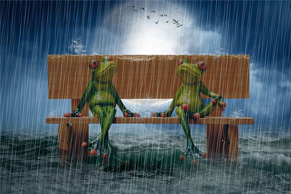 夢見下大雨漲大水_周公解夢