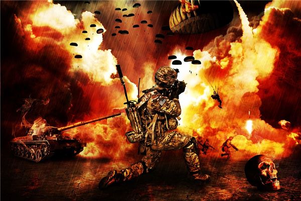 夢見打仗炮火連天_周公解夢