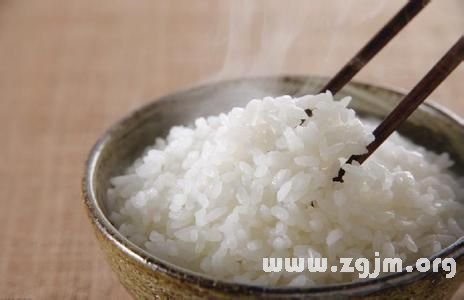 夢見吃小米飯