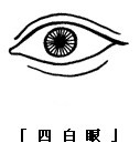 四白眼