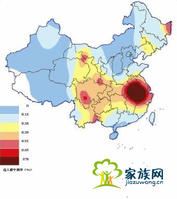 當代汪姓分布與圖譜