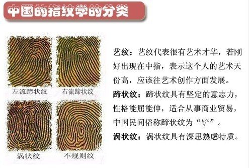 中國指紋學的分類