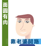 面圓有肉靠老婆開路