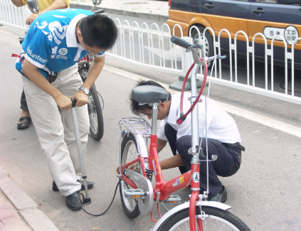 夢見給腳踏車打氣