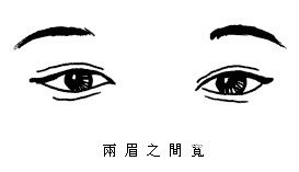 兩眉之間寬