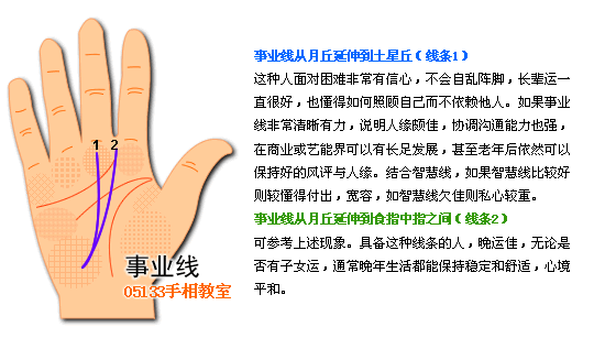 手相 事業線圖解 手相圖解事業線_看相大全