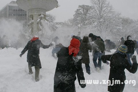 夢見打雪仗